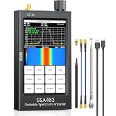 SEESII SSA463 Spectrum Analyzer 35MHz-6.3GHz with 30dB Attenuator | 4.3" Portable RF Analyzer with 2-in-1 Signal Generator, MF/HF/VHF/UHF Input, Radio Signal Testing and Spectrum Monitoring
