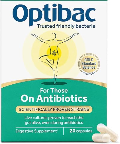 Optibac Probiotics For Those On Antibiotics - 20 Capsules - Vegan
