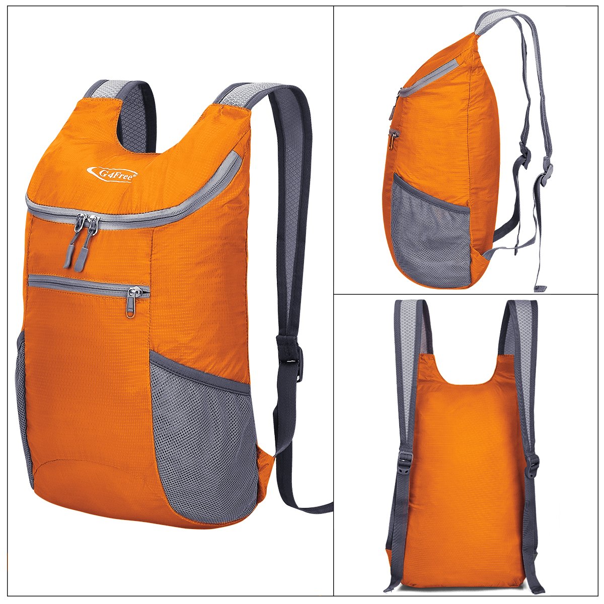 G4Free Faltbarer Rucksack Leichter Tagesrucksack Klein 200g Unisex Packbarer Reiserucksack Wanderrucksack für Wandern Fahrrad 2