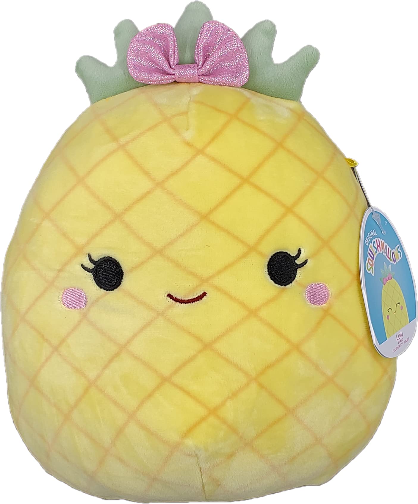 Squishmallows 8 Inch (20cm) Lulu The Pineapple - Super Soft Plush Toy Stuffed Animal - Cute Plushies Kids Pillow - Soft Cuddle Pillows - Official Kellytoy Squishmallow Plush, Multicolor