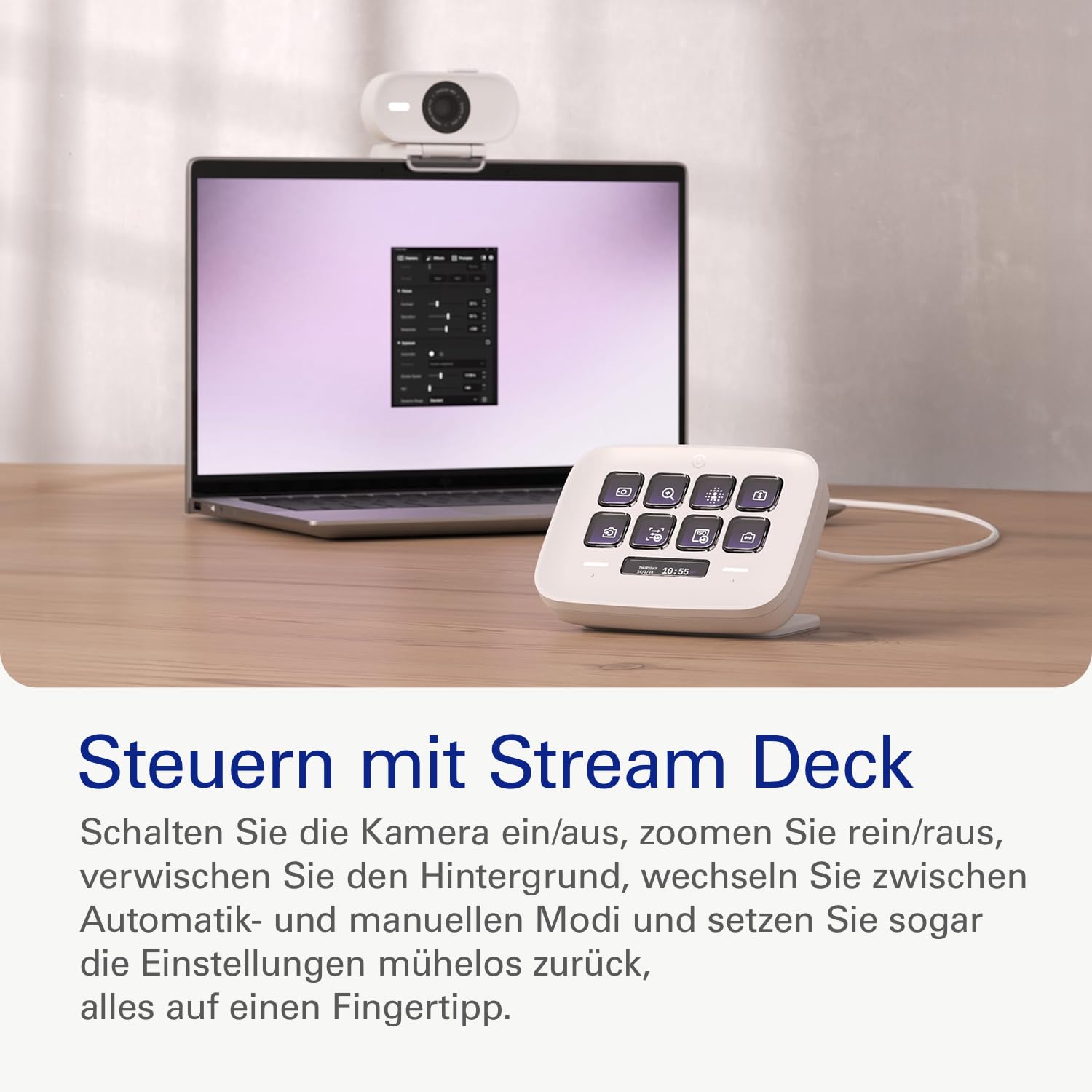 Elgato Facecam Neo, Full-HD-Webcam mit Sichtschutz 8