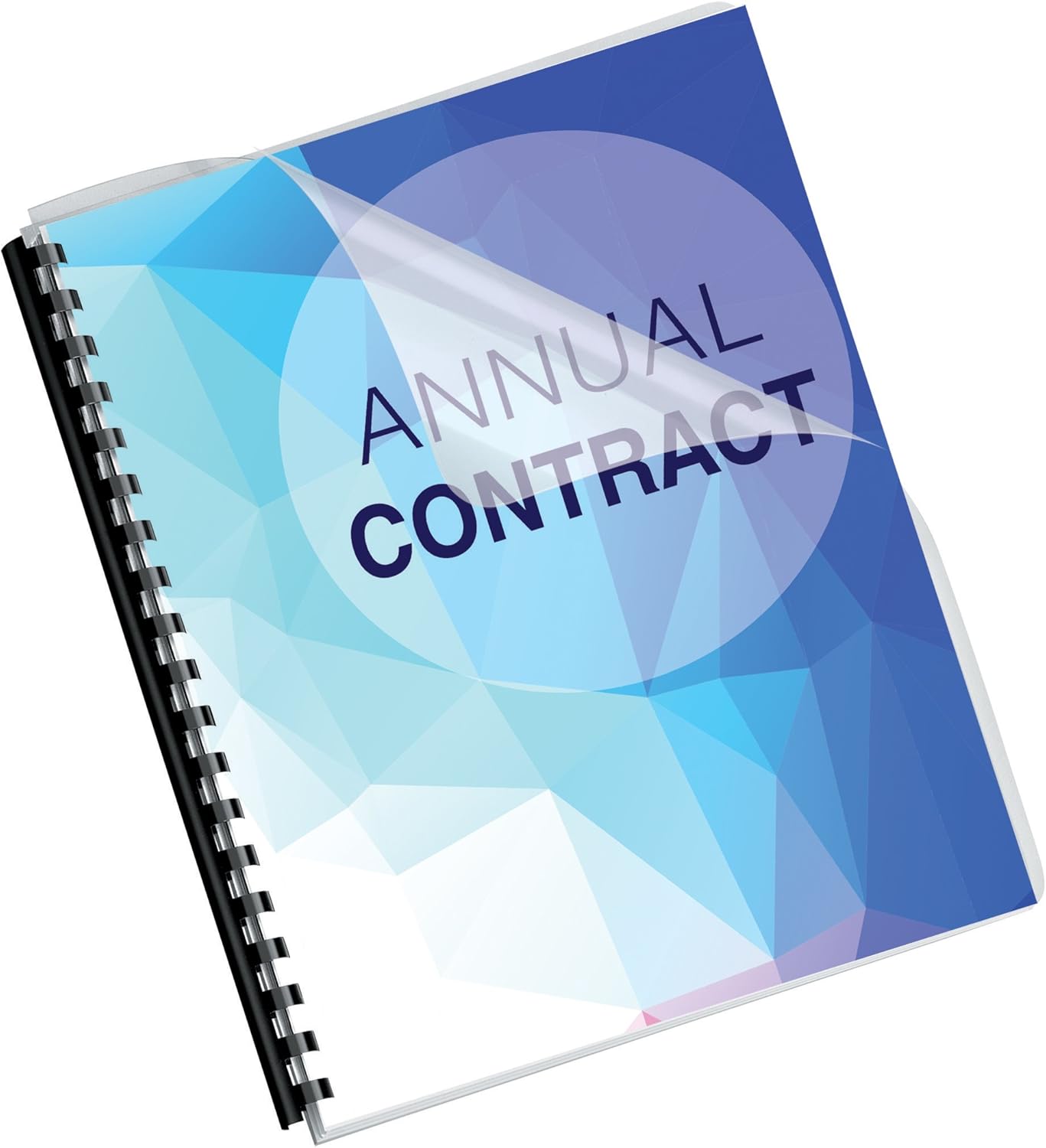 Fellowes 52311 Crystals Presentation Covers with Round Corners, 8mil 11 1/4 x 8 3/4, Clear (Pack of 100) : Binding Covers : Office Products