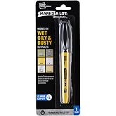 Avery Marks A Lot Permanent Markers, Bullet Tip, 1 Black Marker | Jobsite Marker for Construction, Warehouse, Metal, Wood, Concrete Surfaces, Pen Style Writes on Oily, Wet Surfaces