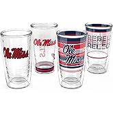 Tervis Ole Miss Rebels - Assorted Made in USA Double Walled Insulated Tumbler Travel Cup Keeps Drinks Cold & Hot, 16oz 4pk, Classic
