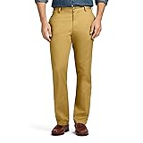 IZOD Men's American Chino Flat Front Slim Fit