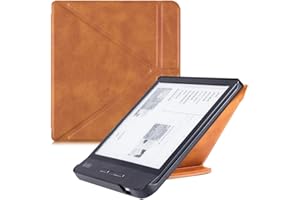 BOZHUORUI Origami Stand Case for Kobo Libra H2O eReader (2019 Release / Model N873) - Premium PU Leather Protective Cover wit