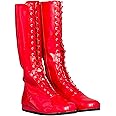 Pro Wrestling Costume Boots Super Hero Wrestler Halloween Cosplay
