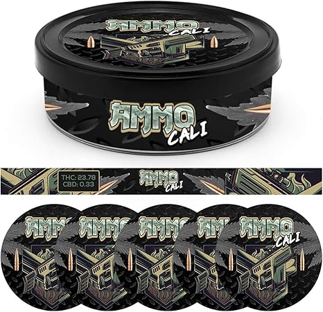 Ammo CALI Pressitin Tuna Tin Strain Labels - Tin Wraps & Lid Slaps: Amazon.co.uk: Kitchen & Home