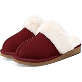 Litfun Fuzzy Memory Foam Slippers for Women Indoor Outdoor House Shoes | Fluffy Plush Lining, Non-slip Hard Sole, Faux Suede, Cozy and Warm, Cushioned, Slip On, Winter, Style, Machine Washable