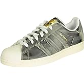 adidas Originals Mens Superstar Classic Low Top Sneaker Shoe, Footwear White/Core Black/Silver Metallic, 5
