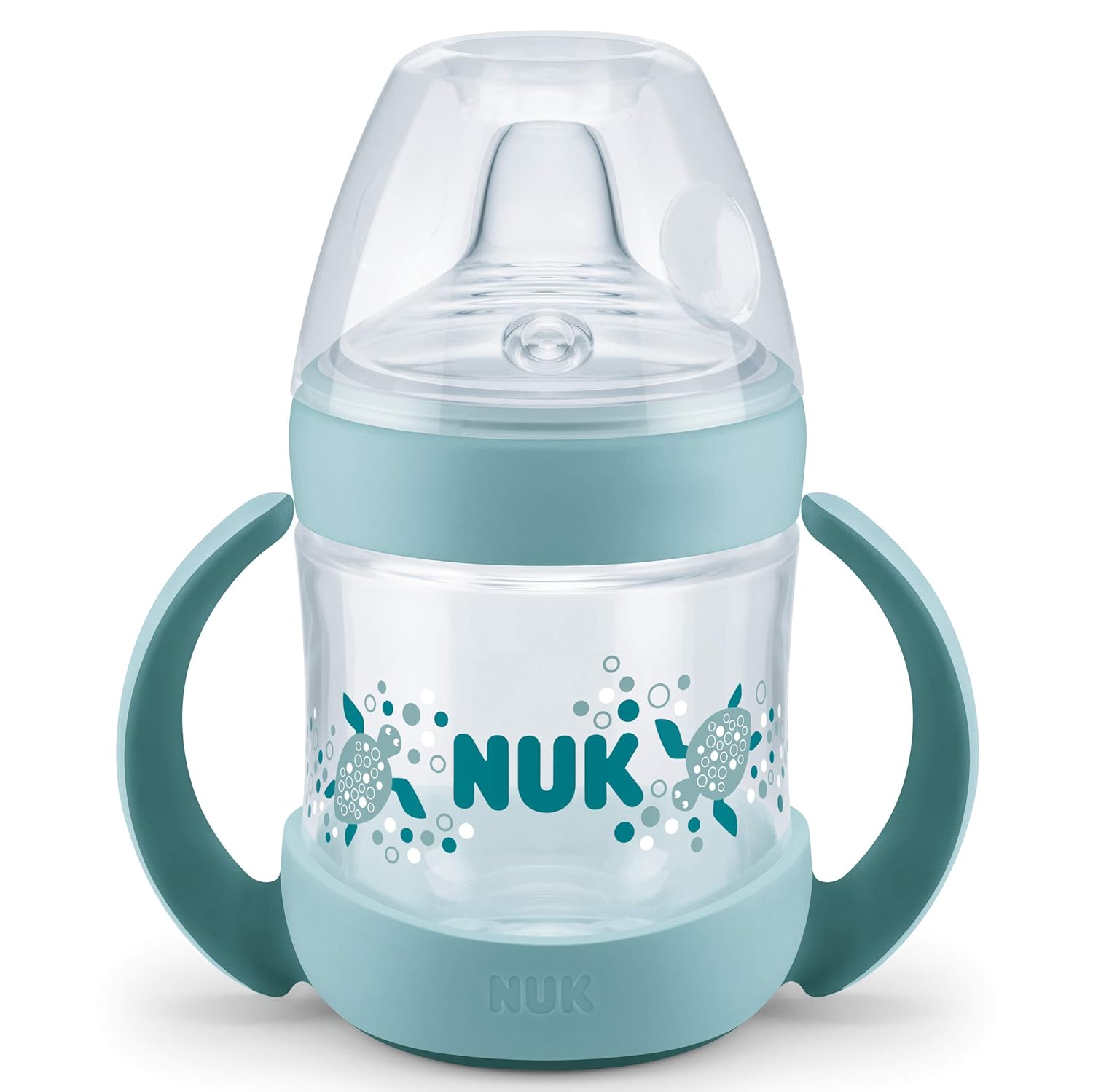 Nuk Nature Sense Trinklernflasche, Auslaufsicher, Extra Breite & Weiche Trinktülle, 6-18 Monate, BPA-frei, 150ml, Grün