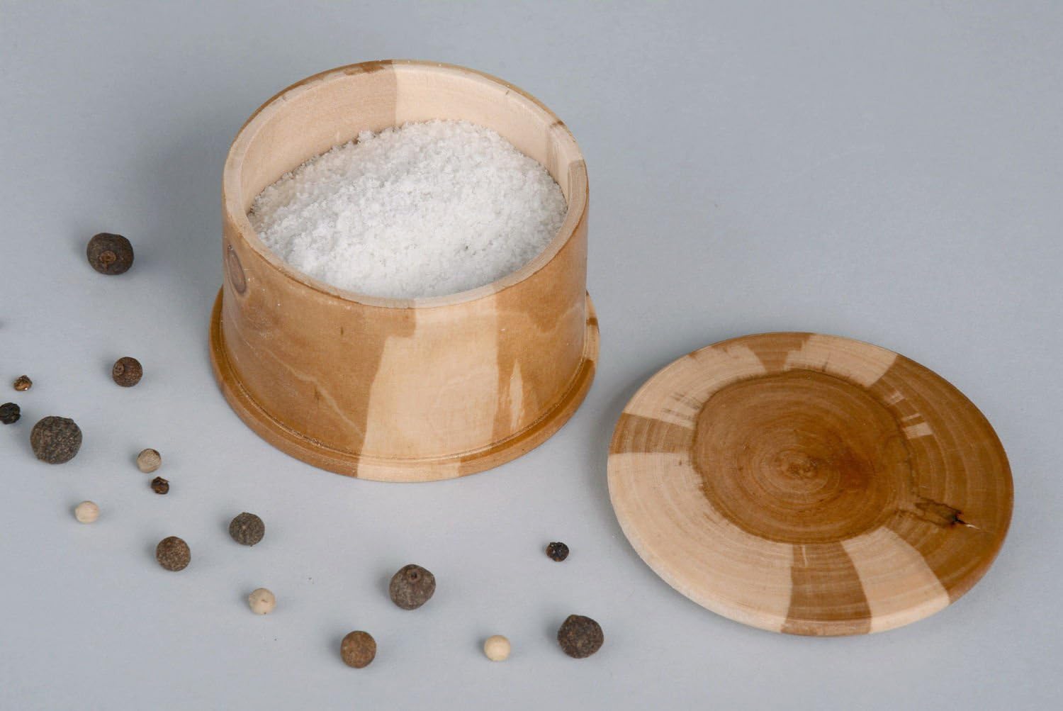 Handmade Wooden Salt Container Amazon.co.uk Kitchen & Home