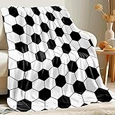 KING DARE Soccer Blanket - Soft Fleece Throw for Kids, Unique Soccer Gifts for Boys & Girls 6-12, 40x50 Inch