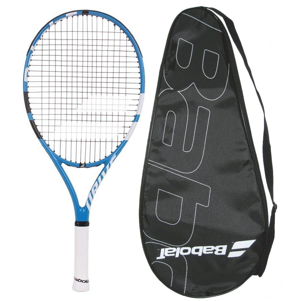 Babolat 2018 Drive 25 Junior Tennis Racquet Strung with Cover