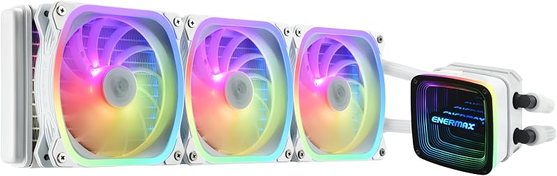 Enermax AquaFusion ADV ARGB 360 AIO CPU Cooler White LGA1700 AM5 Infinity Mirror