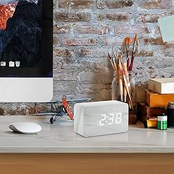 OCT17 Marble Pattern Alarm Clock, Fashion