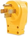 Camco PowerGrip Replacement Plug- Transform Your RV Plug Into a Safe and Durable PoweGrip Cord 50 AMP (55255)