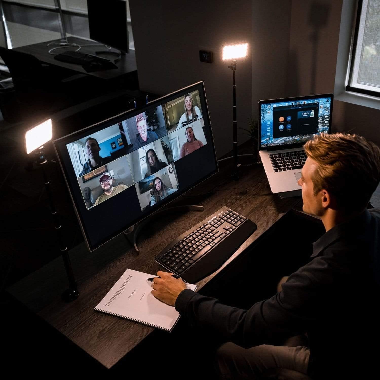 Lume Cube Broadcast Lighting Kit | Self Broadcasting and Live Streaming | Video Conferencing | Remote Working | Zoom Call Lighting: Computers & Accessories