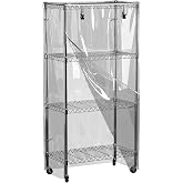 Wire Shelving Cover 36 x 18 x 72 Inch, Clear Waterproof Storage Rack Cover | Easy Item Identification, Organized Storage, Hide Clutter