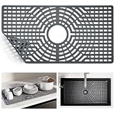 Snuggery Silicone Sink Protector for Kitchen Sink, 30"x16" Center Drain | Scratch protection, cushions fragile dishes and glassware, dishwasher safe, food-grade silicone, 446&deg;F heat resistant