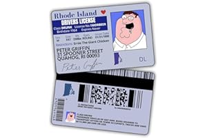MIAMI GRAPHIC SOLUTIONS Peter Griffin Driver License ID/Funny Plastic License/Family Guy Fans Complement for Costumes/Double Sided | Collectible Trading Card Driver’s License | Novelty Gift for Holidays