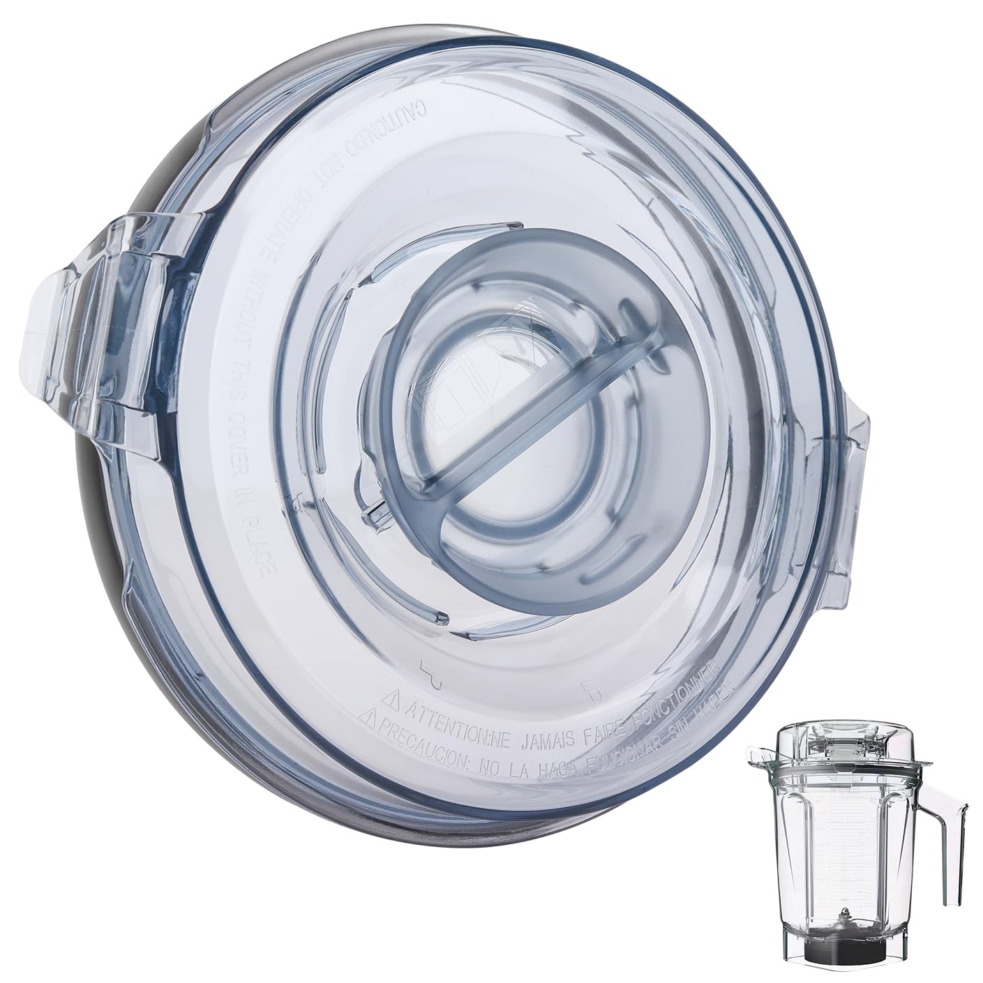 Photo 1 of 64oz Low Profile Container for Ascent & Venturist Accessories - Compatible with Ascent Series A3500 A2500 A3300 A2300 V1200 Venturist Pro VM0185B, 2-Part Design with Plug 64oz Pitcher Lid