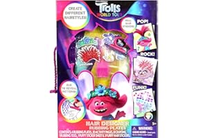 Tara Toys Trolls Hair Designer Rubbing Plates, Multi