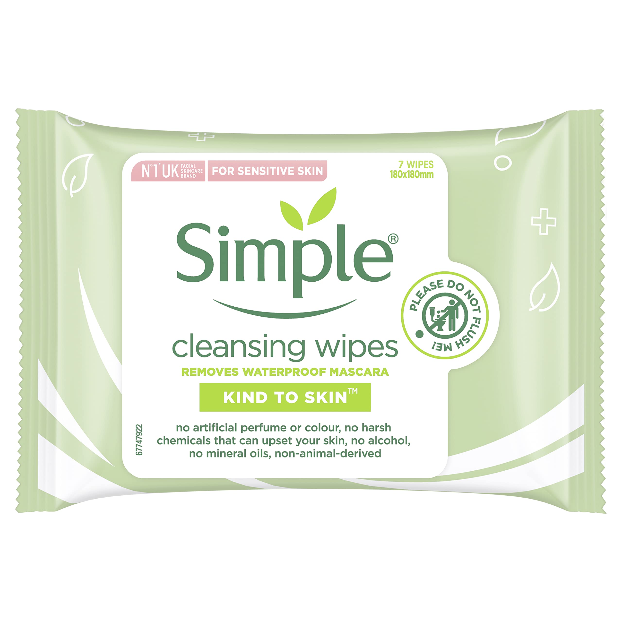 Simple Kind to Skin Cleansing Facial Wipes - Pack of 6 (42 Wipes)