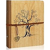 ZEEYUAN 4x6 Photo Album Small Holds 200 Pictures Life Tree 4x6 Family Photo Album,Grandma Gifts Mothers Day Gift for Mom from Daughter Son Fathers Day Gift for Dad