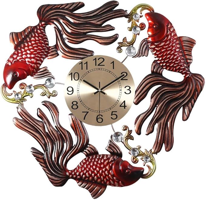 Yuany Wall Clock, Chinese Decorative Wall Clock, Bedroom Living Room
