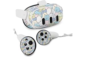 VR Skin Compatible with Meta Quest 3 - Cloud Pals - Premium 3M Vinyl Protective Wrap Decal Cover - Easy to Apply | Crafted in