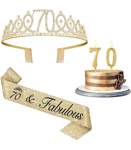 70 Years Loved Banner – Goldener Glitzer-Spruchbanner Für Die 70. Geburtstagsfeier