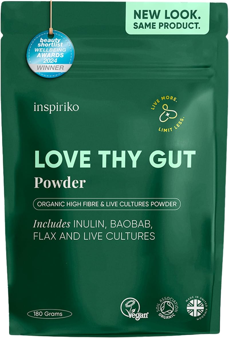 Inspiriko Organic Prebiotics for Gut Health 180g Love Thy Gut