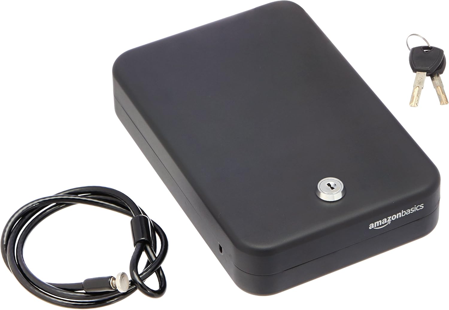 Basics Portable Security Case Lock Box Safe, Combination Lock, Large: Home Improvement