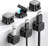JOYROOM 6 Pack Cable Tidy Clips Magnetic Desk Cable Organizer 7.5mm