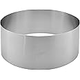 Ateco Round Cake Ring Dessert Mold, 3" High x 7.875" Diameter, Stainless Steel