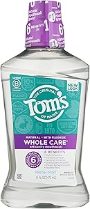 Tom's of Maine, Whole Care Natural Mouthwash - Fresh Mint, 16 Ounce