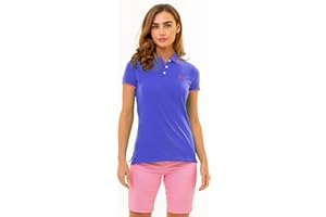 U.S. Polo Assn. Womens Classic Stretch Pique Polo Shirt