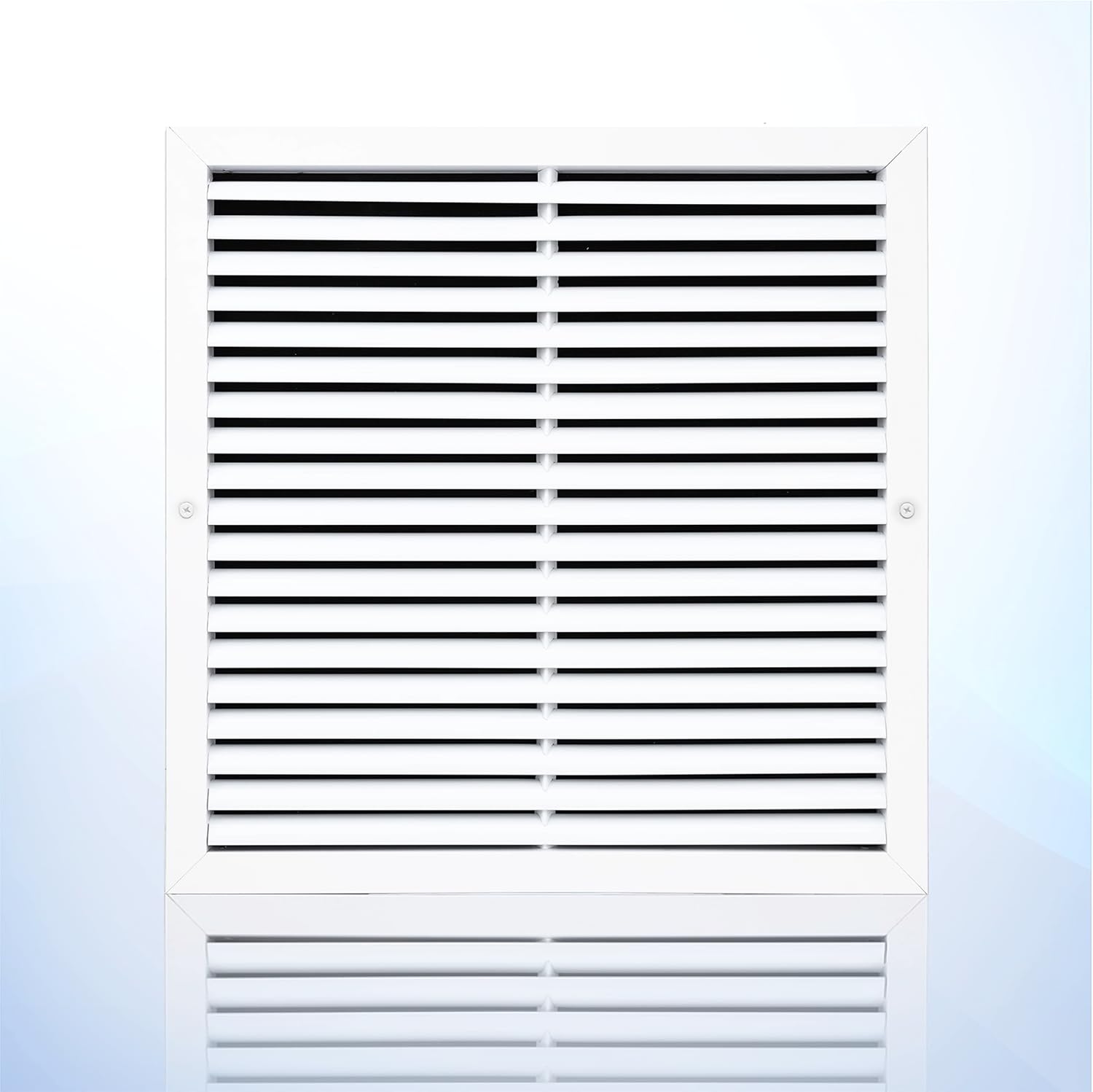 Registers, Grilles & Vents - Aluminum Return Grille for 20x20” Duct Hole - Easy Air Flow Ceiling/Sidewall Vent Cover Without Damper - 21.6x21.6