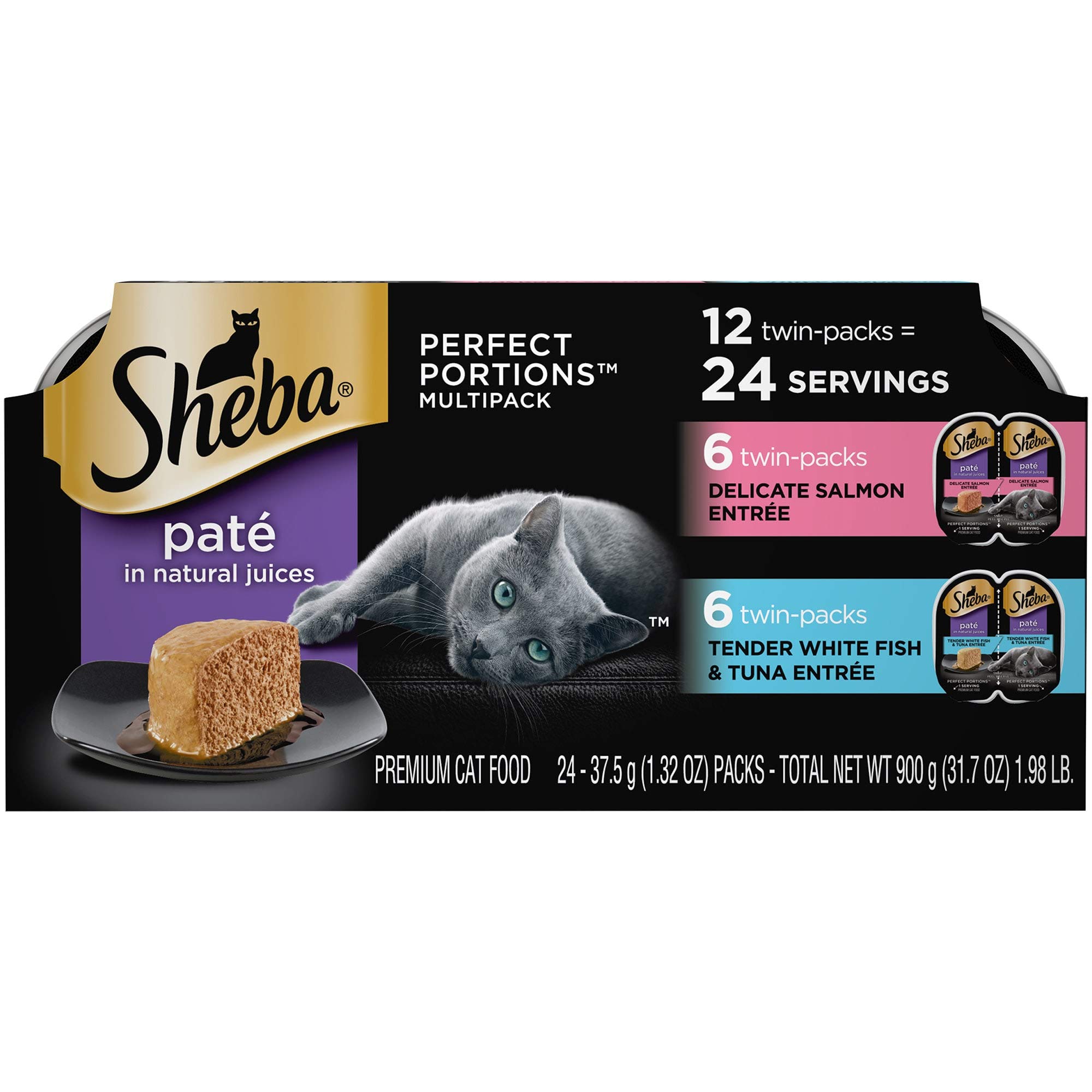 Sheba Perfect Portions Multipack Delicate Salmon and Tender