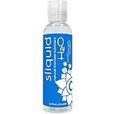 Sliquid H2O Water Based Lube, Water Based Lubricant for Sex, Natural Sex Lube, Glycerin Free Personal Lubricant (2 Oz) Clear, Unscented
