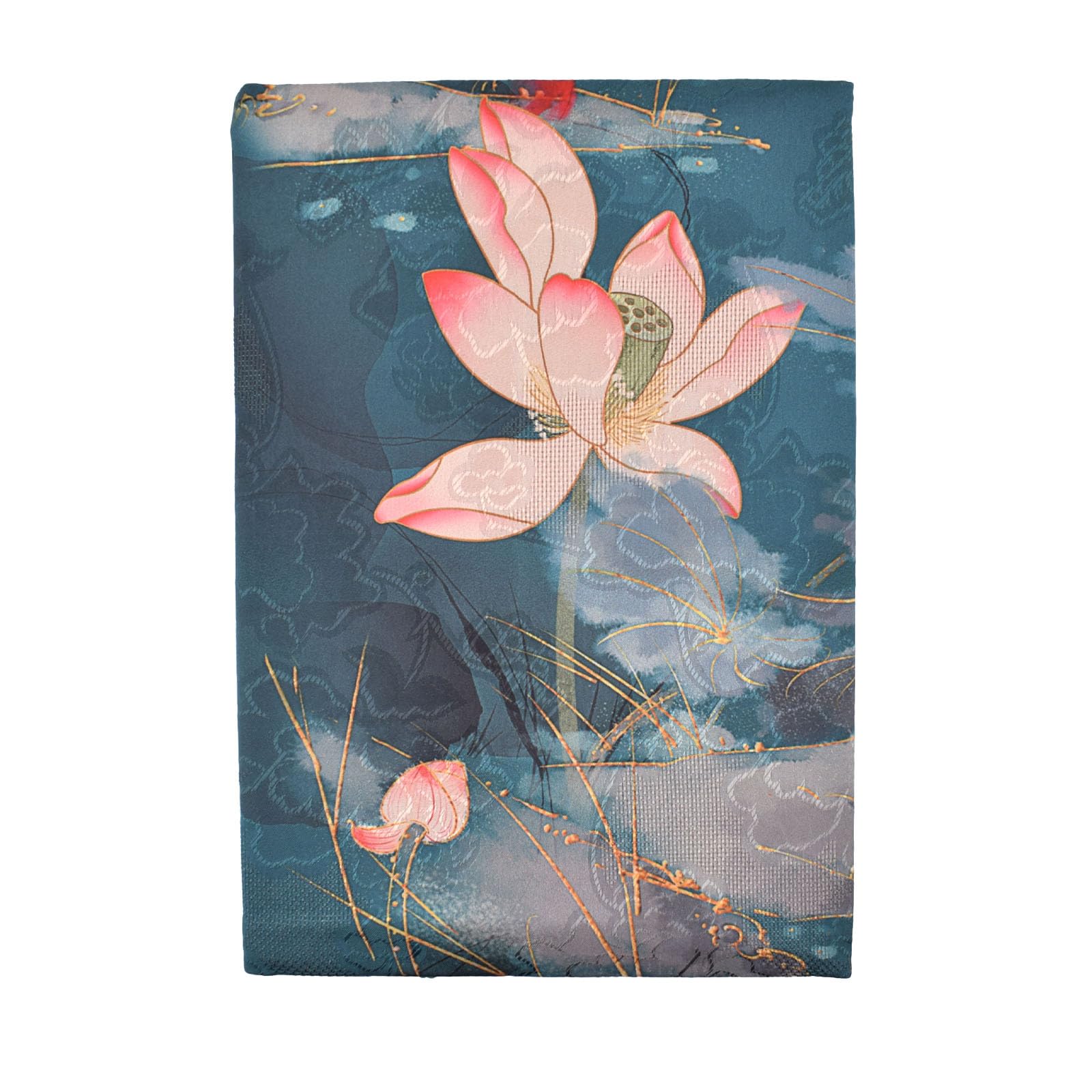 BLBMH Book Cover for Paperbacks- Adjustable Fabric Book Sleeve Cover Protector Fit for 5.5x8.5 inch Hardcover Softcover Book Novels Notebook Bible - Lotus