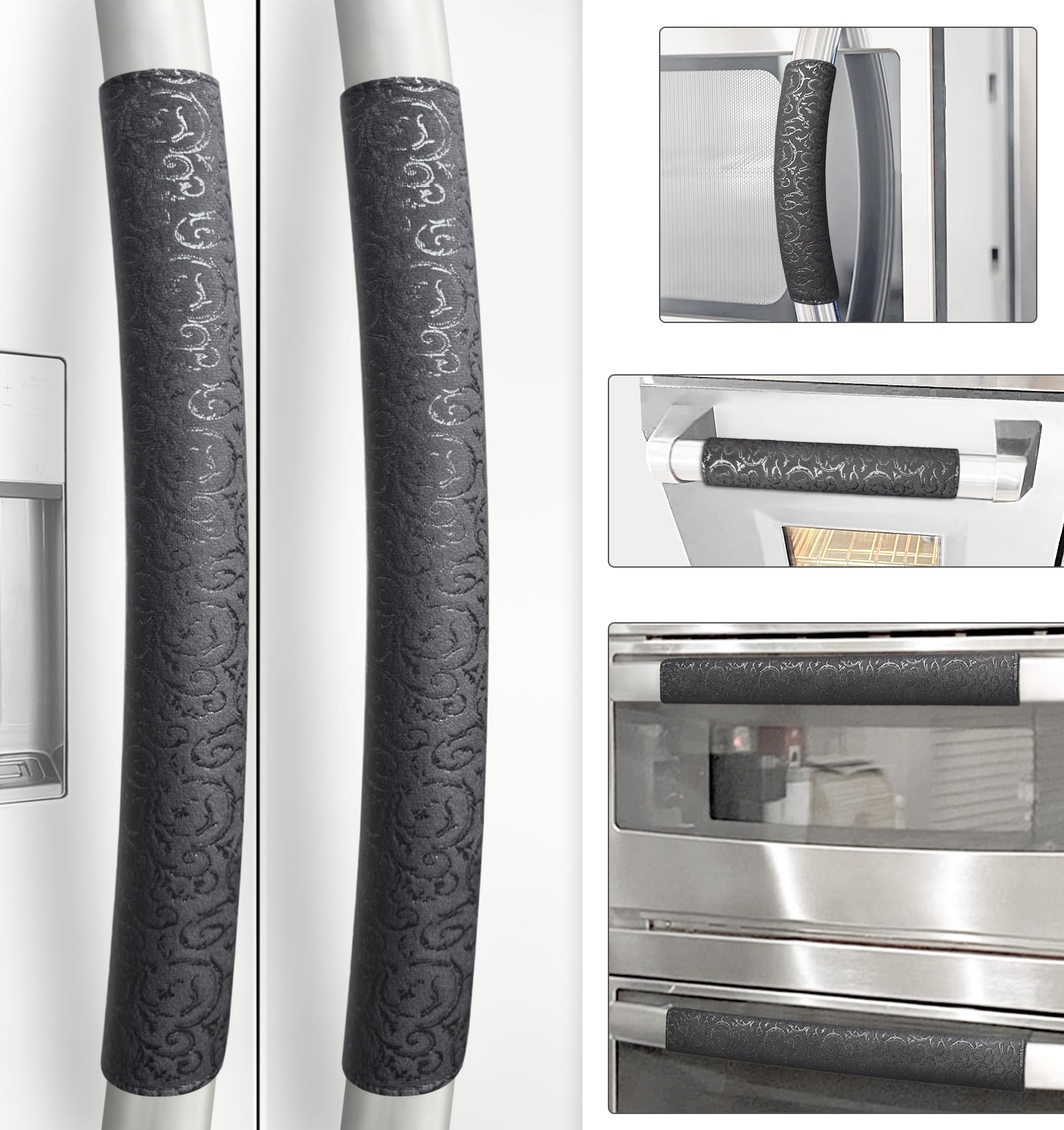 Refrigerator Door Handle Covers, Set of 6, Non-Slip