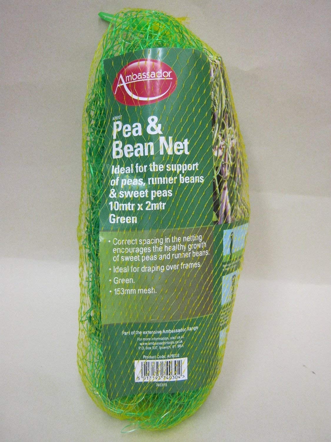 New Ambassador Pea And Bean Net 10M X 2M APB102