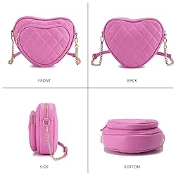 lola mae Heart Shape Satchel Crossbody Purse for
