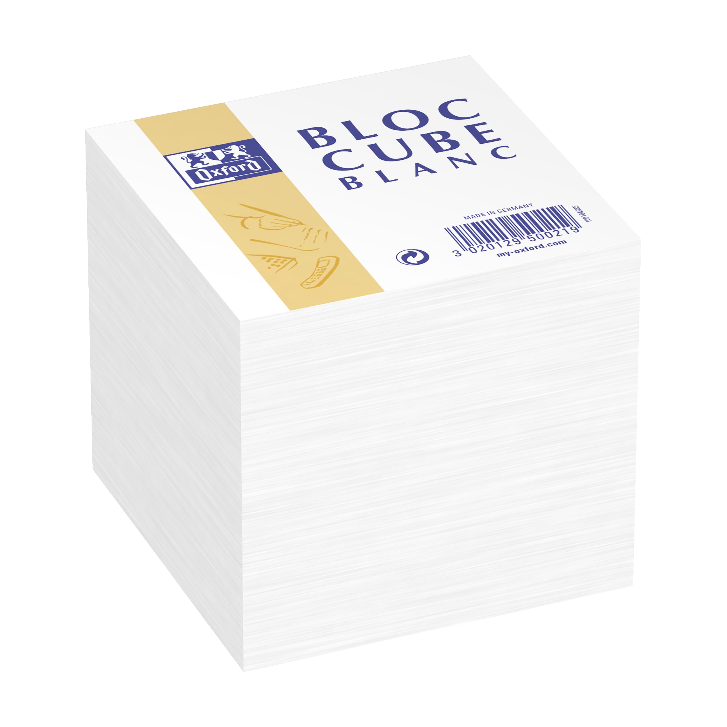 Cambridge Block Memo Pad Assorted Colours 9 x 9 cm Blanc 5 Assorted Colours
