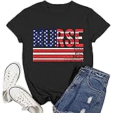 Ascrazy Women Nurse Shirt Nursing School T-Shirt Nurses Life Tee Nurse Day Tops