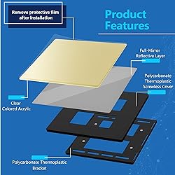 LIDER Double Blank Wall Plate, Temperature and