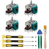 4pcs Joystick Replacement for Xbox Elite Wireless Controller Series 2 | Analog Thumb Sticks Drift Fixing Parts with Repair Tools Kit, T6 T8 T10 Screwdriver