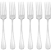 Oneida Savor Dinner Forks Silverware Set for 6, Flatware | mirror finish, dishwasher safe | cutlery set for kitchen and dining, utensil set, heavy duty, kitchen essentials